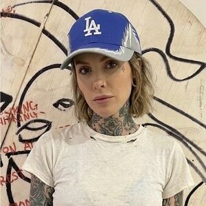 MLB LA Dodgers Shark tooth Vintage Strap back hat